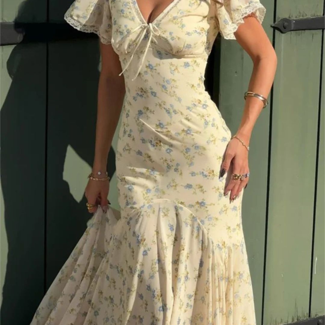 Meadow Muse Floral Maxi Dress