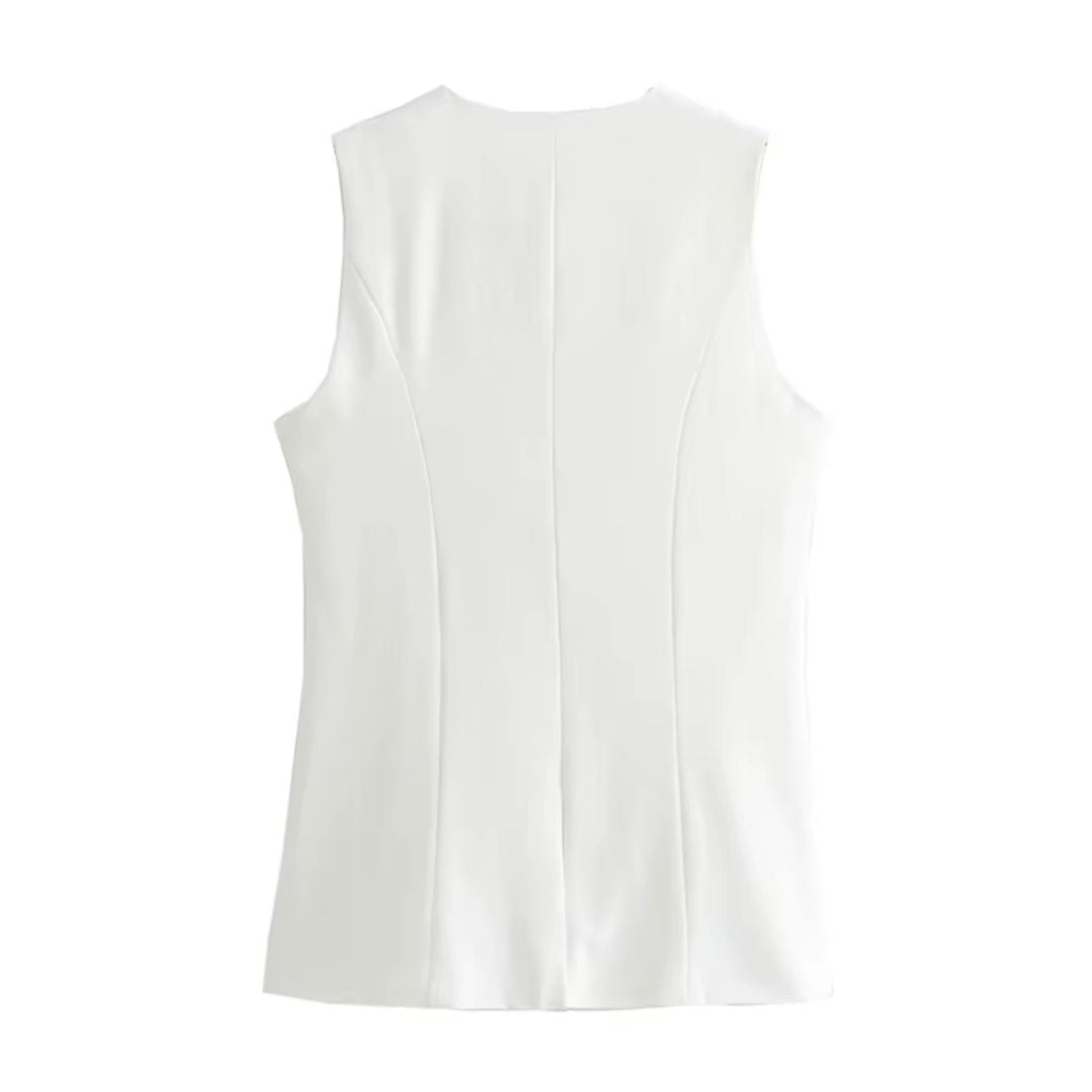Elara Tailored Longline Vest