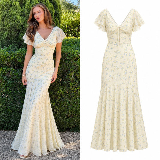 Meadow Muse Floral Maxi Dress