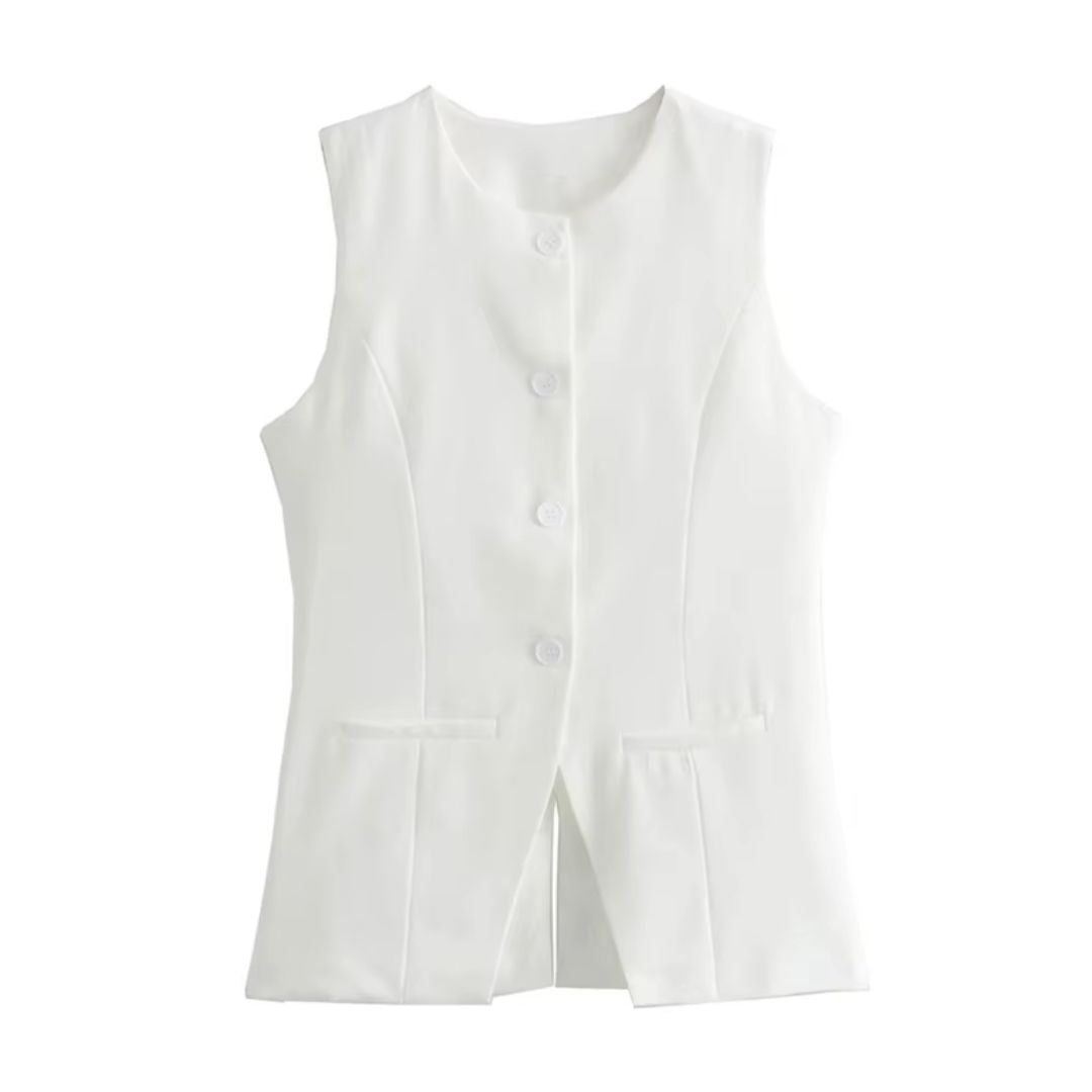 Elara Tailored Longline Vest